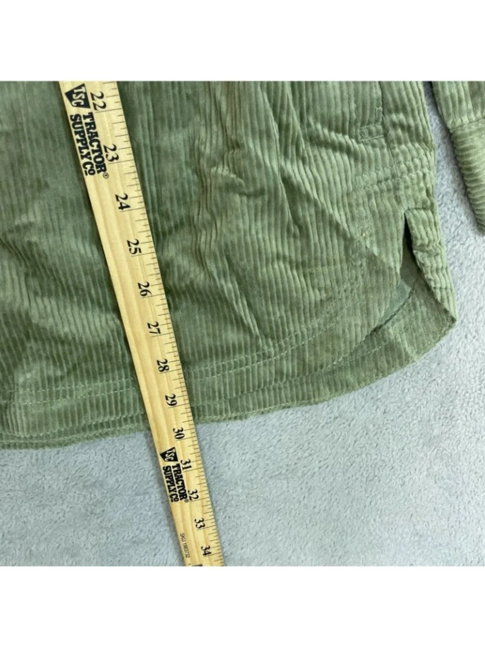 NWT Matty M Women's Size L Green Corduroy Shirt Jacket B1512